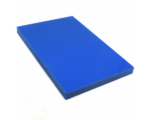 Knife handle pads G-10 BLUE (blue) 127x80x9.5mm